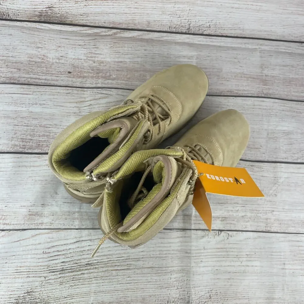 Eurostar EU01930 Troop Mens Sz 11 Tactical Boots Tan Leather
